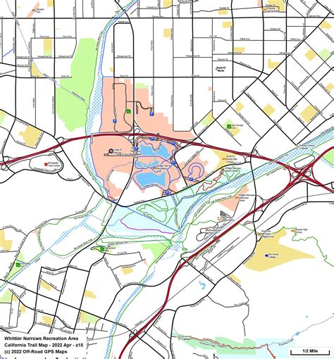 Whittier Narrows Recreation Area - California Trail Map