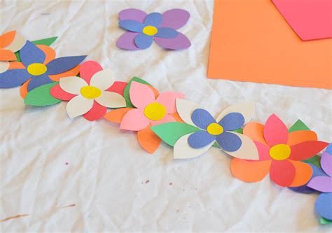 Flower Crown Spring Craft | What Can We Do With Paper And Glue