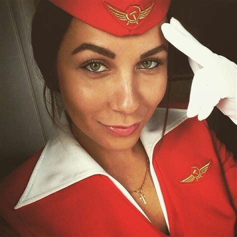 Aeroflot stewardess crewfie @zhiglova001 Intelligent Women, Flight Attendant, Hostess, Aviation ...