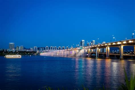 2736x1824px | free download | HD wallpaper: han river, seoul, korea, city, night view, yeouido ...