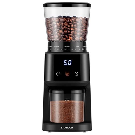 SHARDOR Conical Burr Coffee Grinder with Digital Timer Display ...