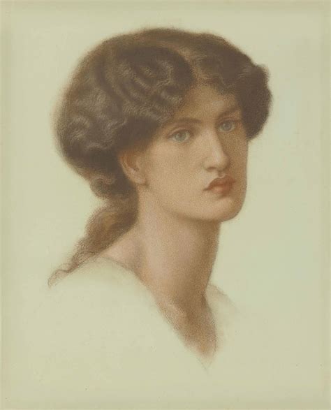 Dante Gabriel Rossetti (1828-1882) , Portrait of Jane Morris, bust ...