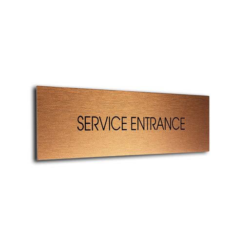 Service Entrance Door Sign. Clearly label every room in your facility ...