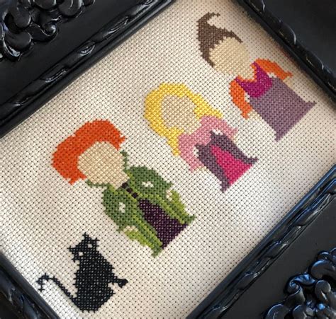 Hocus Pocus Cross Stitch Pattern Hocus Pocus Cross Stitch Halloween Cross Stitch Customizable ...