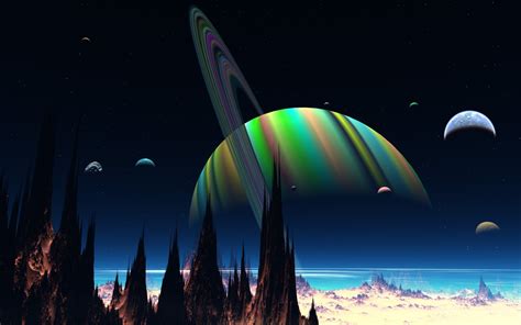 planetscape, Sci fi, Planet, Landscape, Space, Art, Artwork Wallpapers HD / Desktop and Mobile ...