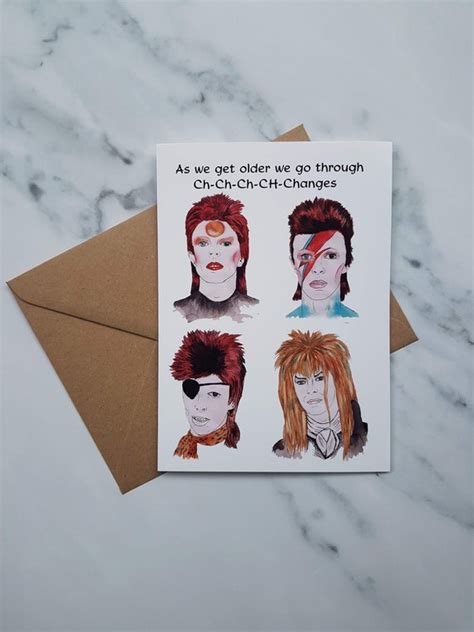 David Bowie Birthday Card - Etsy Australia