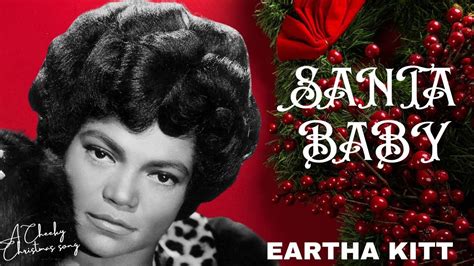 Santa Baby by Eartha Kitt (Lyrics Video) - YouTube