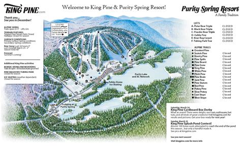 King Pine Ski trail Map - 1251 Eaton Road East Madison New Hampshire 03849 • mappery