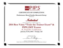 Pass Exam Template -B-,B,B+,TTT Certification-page1 - Best Value Conference