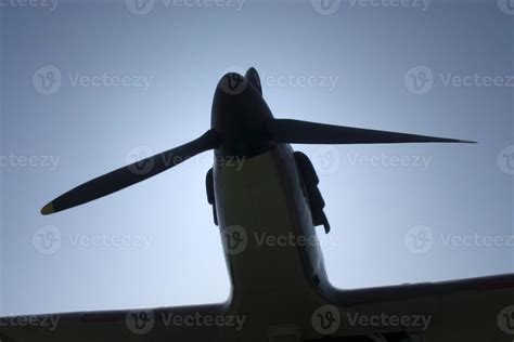 Spitfire Silhouette 1245454 Stock Photo at Vecteezy