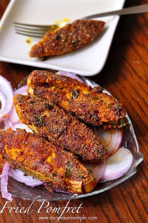 Fried Pomfret Recipe - Crispy, Crusted Fried Fish