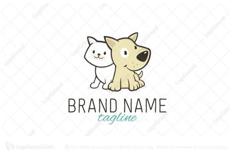 Cartoon Dog Cat Mascots Logo | Cartoon dog, Cute cats and dogs, Dog cat