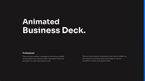 Animated Business PowerPoint Template | Animated Slides