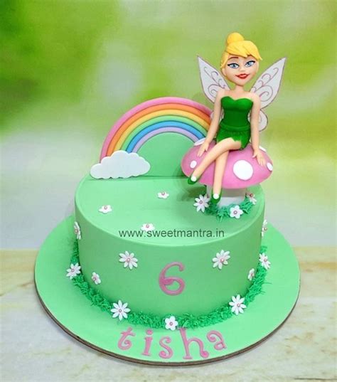 Tinkerbell fairy cake - Decorated Cake by Sweet Mantra - - CakesDecor