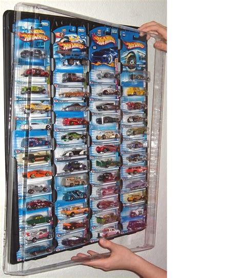 Mascar Pro Hotwheels Matchbox 1/64 Scale Display case Black with Clear Snap-On Dust Cover for up ...