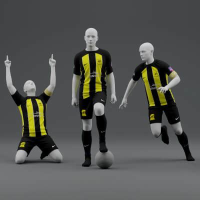 Al Hilal 2023 Home Jersey Poses - 3D Model by ShehataDesigns