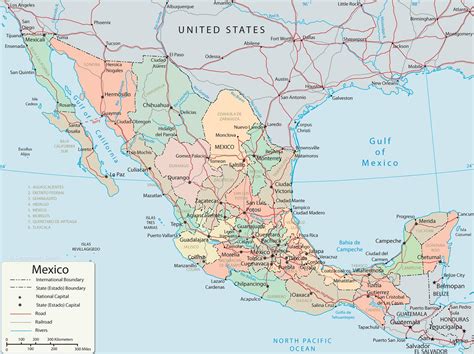 Map of Mexico: offline map and detailed map of Mexico