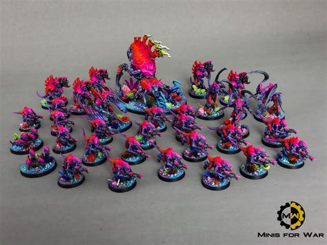 Feel the Synthwave with Tyranids Alternate Color Scheme!