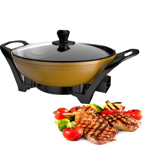 Temperature Control and Dishwasher Safe Electric Pans Parts Korean BBQ Grill Kitchen Appliances ...