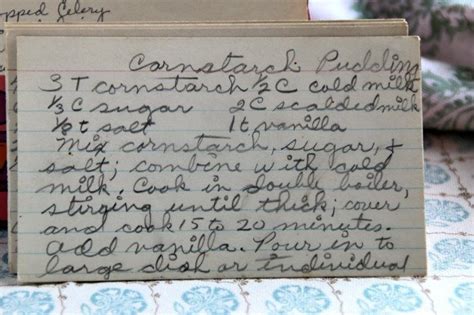 Vintage Recipe for Cornstarch Pudding | Vintage Recipe Project