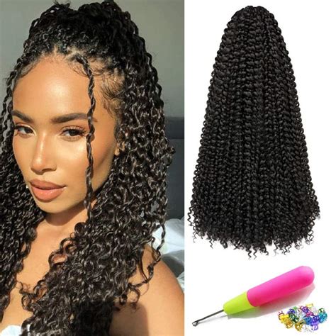 Buy Passion Twist Hair 7Packs Water Wave Crochet Braiding Hair for ...