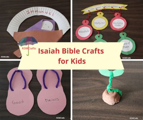 Isaiah Bible Crafts Easy Crafts for Children's Church