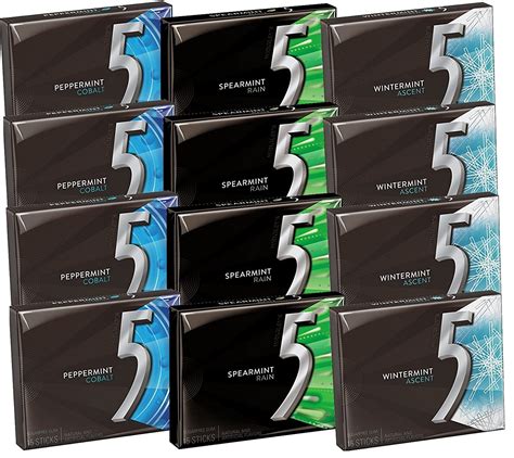 5 Gum All Flavors - typetrust