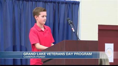 Grand Lake Elementary and High School hold Veterans Day Program - YouTube