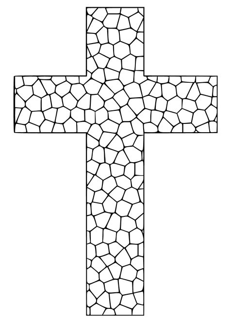 Cross of jesus christ and mosaic Royalty Free Vector Image - Clip Art Library