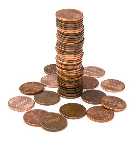 Stack of Pennies stock photo. Image of background, currency - 17187618