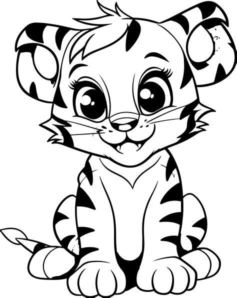 Tiger coloring book for kids: Tiger coloring Pages | Made By Teachers