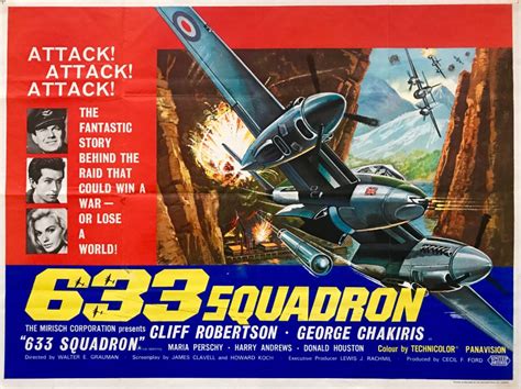 Original 633 Squadron Movie Poster - George Chakiris - Cliff Robertson