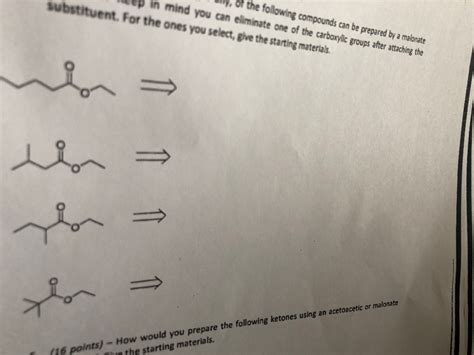 Solved which of the following compounds can be prepared via | Chegg.com