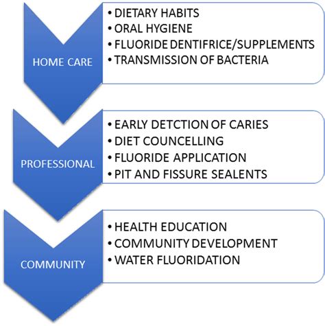 Strategies for the prevention of early childhood caries at various levels. | Download Scientific ...