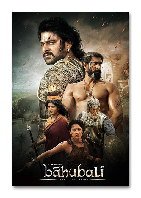 Tamatina Bahubali 2 The Conclusion Movie Wall Poster (Paper, Standard ...