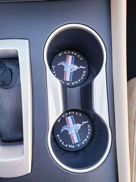 Mustang, Car Accessories, Car Decor, Car Coasters,coaster, Auto Decor, Gift for Him, Cup Holder ...