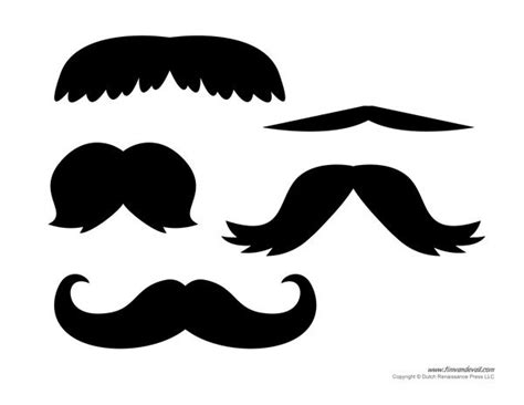 Printable Mustache Templates | Mustaches for Kids | Mustache template ...