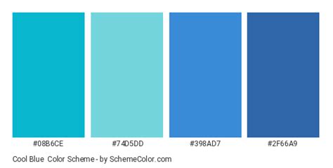 Cool Blue Color Scheme » Blue » SchemeColor.com