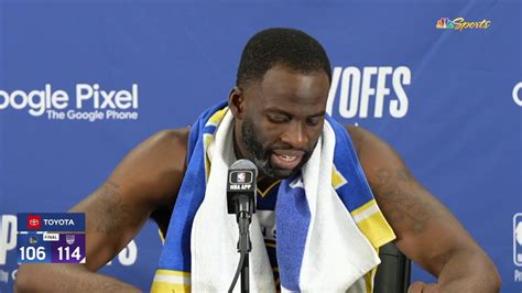 Draymond Green discusses Flagrant 2 foul on Domantas Sabonis, then ...