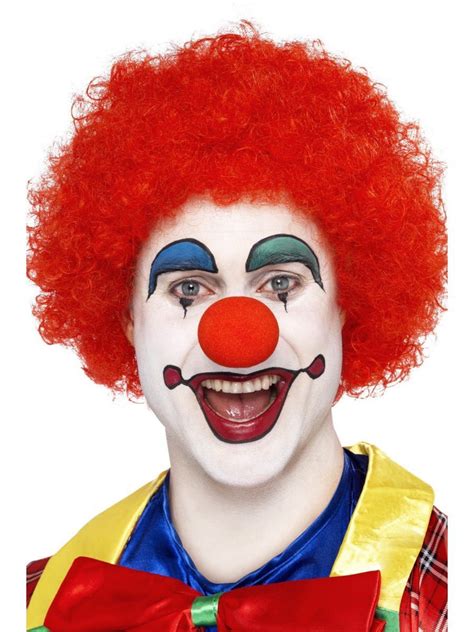 Crazy Clown Wig in Red& Colorful Afro Wig – Escapade