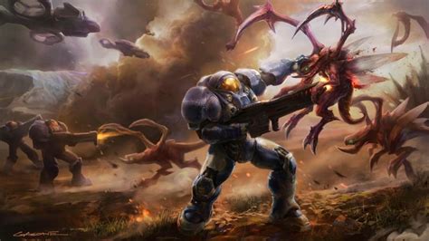 Zerg vs Terran | Starcraft, Starcraft 2, Stars craft