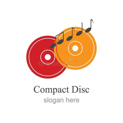 Compact Disc Logo Vector Illustration Design Template Stock Vector - Illustration of decoration ...