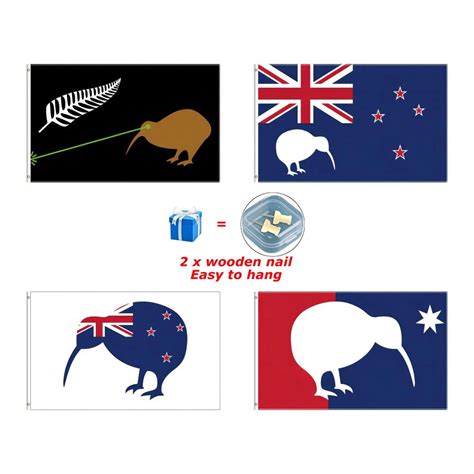 New Zealand Flag | Laser Kiwi Flag - New Flag Decoration 2 3ft 3 5ft 4 ...