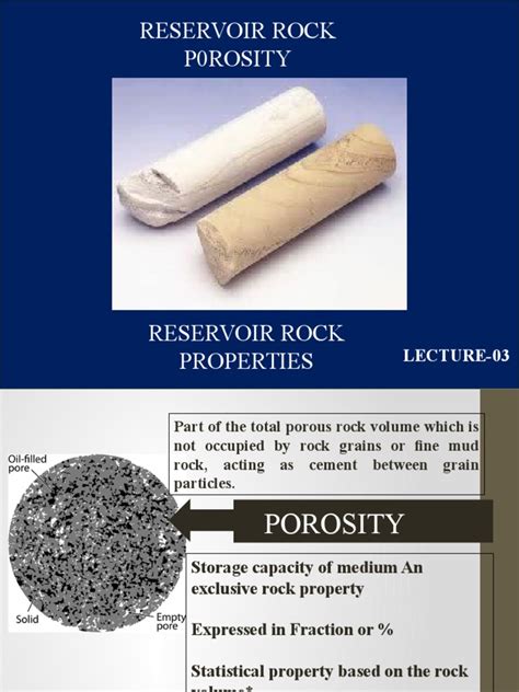 Reservoir Rock Porosity | PDF | Porosity | Chemistry