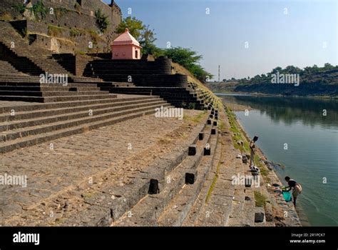 Ancient Laxmi Narsipur Temple and Ghat on river Nira and Bhimas confluence taluka Indapur ...