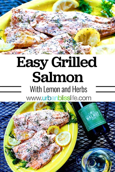 Grilled Salmon with Lemon and Herbs | Urban Bliss Life