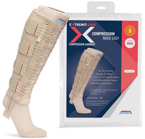 EXTREMIT-EASE Compression Garment 30-50 mmHg Lower Leg Compression Wrap ...