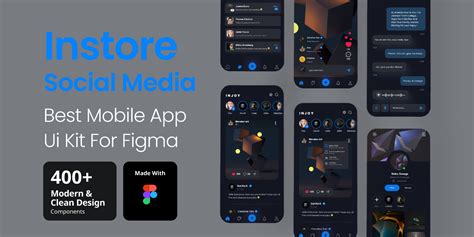 Instore Social Media App Ui Kit | Figma Community