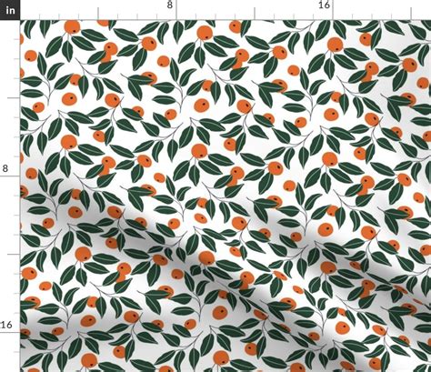 Oranges Pattern Fabric | Spoonflower