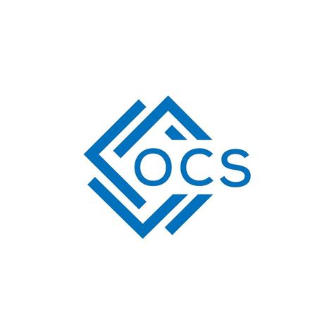 OCS letter logo design on white background. OCS creative circle letter logo concept. OCS letter ...